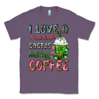 Lavender I Love A Cute Little Cactus Holding Coffee Classic Tee - FaDigitalArtStudio