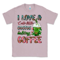 Lilac I Love A Cute Little Cactus Holding Coffee Classic Tee - FaDigitalArtStudio