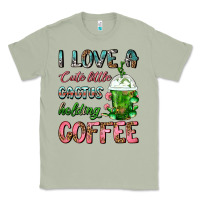Matcha I Love A Cute Little Cactus Holding Coffee Classic Tee - FaDigitalArtStudio