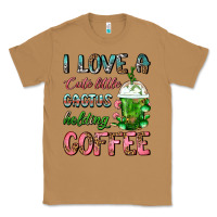 Toasted Coconut I Love A Cute Little Cactus Holding Coffee Classic Tee - FaDigitalArtStudio