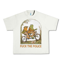 Pistachio Frogs And Toad Fucks The Police Urban Heavy Tee - linhVisuals