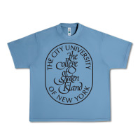 Pebble Blue College Of Staten Island Urban Heavy Tee - linhVisuals