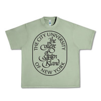 Oil Green College Of Staten Island Urban Heavy Tee - linhVisuals