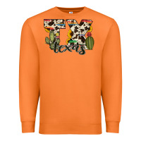 Carrot texas state cowhide serape cactus Premium Sweatshirt - RanaPortraitStore