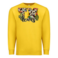 Lemon texas state cowhide serape cactus Premium Sweatshirt - RanaPortraitStore