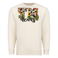 Sandshell texas state cowhide serape cactus Premium Sweatshirt - RanaPortraitStore