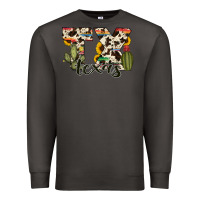 Smoke texas state cowhide serape cactus Premium Sweatshirt - RanaPortraitStore