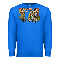 True Royal texas state cowhide serape cactus Premium Sweatshirt - RanaPortraitStore