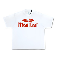 White MEAT LOAF Urban Heavy Tee - linhVisuals