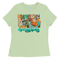 Matcha Pumpkin Pie Fixes Everything Ladies Tee - CowhideDigitalArt