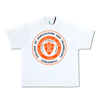 White Suny Cobleskill Urban Heavy Tee - linhVisuals