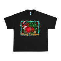 Black merry Christmas teacher Urban Heavy Tee - CowhideDigitalArt