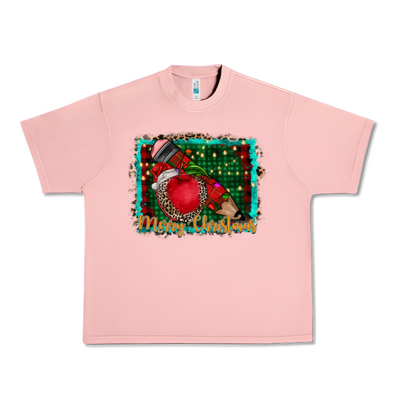 Merry Christmas Teacher Urban Heavy Tee by CowhideDigitalArt | Teevron