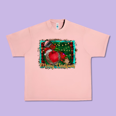Merry Christmas Teacher Urban Heavy Tee Designed By Cowhidedigitalart