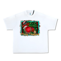 White merry Christmas teacher Urban Heavy Tee - CowhideDigitalArt