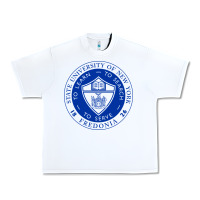 White Suny Fredonia Urban Heavy Tee - linhVisuals