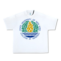 White Suny Geneseo Urban Heavy Tee - linhVisuals