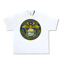 White Suny Maritime Full Color Urban Heavy Tee - linhVisuals