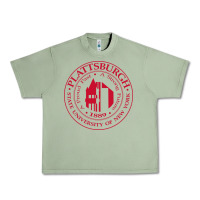 Oil Green Suny Plattsburgh Urban Heavy Tee - linhVisuals