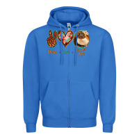 True Royal Peace Love Guinea Pigs Zipper Hoodie - Jasminsmagicworld