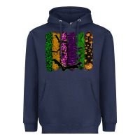 Navy halloween brushstroke Heavyweight Hoodie - RanaPortraitStore