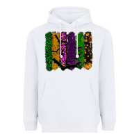 White halloween brushstroke Heavyweight Hoodie - RanaPortraitStore