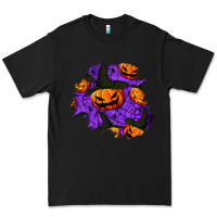 Black halloween pumpkin patch  1 Premium Tee - BundleAndBundleShop