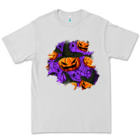 Dove Grey halloween pumpkin patch  1 Premium Tee - BundleAndBundleShop
