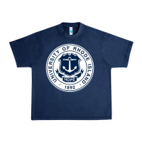 Navy University Of Rhode Island Urban Heavy Tee - linhVisuals