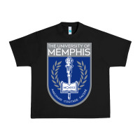 Black University Of Memphis Urban Heavy Tee - linhVisuals