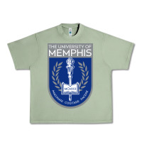 Oil Green University Of Memphis Urban Heavy Tee - linhVisuals