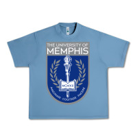 Pebble Blue University Of Memphis Urban Heavy Tee - linhVisuals
