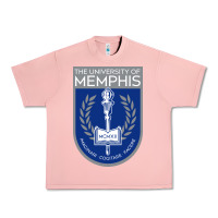 Salmon University Of Memphis Urban Heavy Tee - linhVisuals