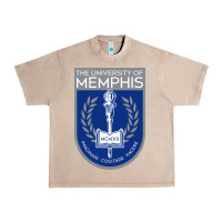 French Oak University Of Memphis Urban Heavy Tee - linhVisuals