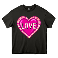 Asphalt valentine's day hearts Heavy Core Tee - FaDigitalArtStudio
