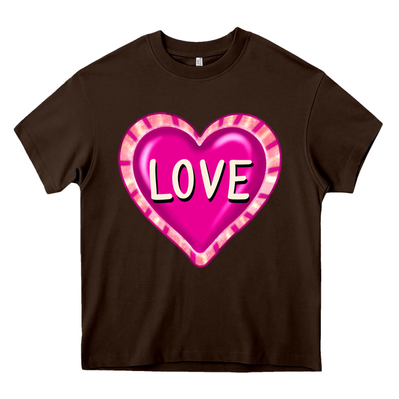 Valentine's Day Hearts Heavy Core Tee by FaDigitalArtStudio | Teevron