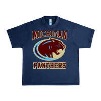 Navy The Panthers Urban Heavy Tee - linhVisuals