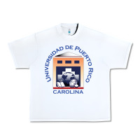 White Upr At Carolina Urban Heavy Tee - linhVisuals