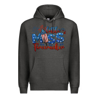 Charcoal Heather little miss firecracker 4th of july Premium Hoodie - BarkalooDesign