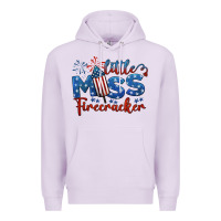 Lilac little miss firecracker 4th of july Premium Hoodie - BarkalooDesign