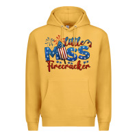 Mustard little miss firecracker 4th of july Premium Hoodie - BarkalooDesign