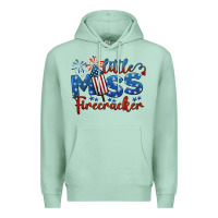 Seafoam little miss firecracker 4th of july Premium Hoodie - BarkalooDesign