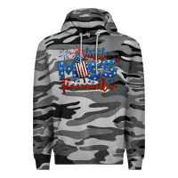 Slate Camo little miss firecracker 4th of july Premium Hoodie - BarkalooDesign