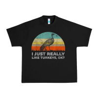Black funny i just really like turkeys thanksgiving Urban Heavy Tee - linhVisuals