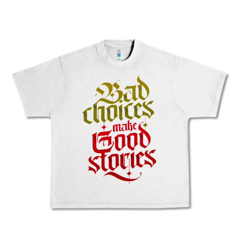 Bad Choices Make Good Stories Urban Heavy Tee by linhVisuals | Teevron
