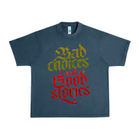 Midnight Navy bad choices make good stories Urban Heavy Tee - linhVisuals