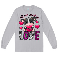 Moon Dust All We Need İs Moo Love Long Sleeve Tee - SublimationCraftShop