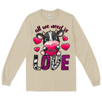 Mushroom All We Need İs Moo Love Long Sleeve Tee - SublimationCraftShop