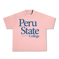 Salmon Peru State College Wordmark Urban Heavy Tee - linhVisuals