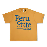 Peanut Butter Peru State College Wordmark Urban Heavy Tee - linhVisuals